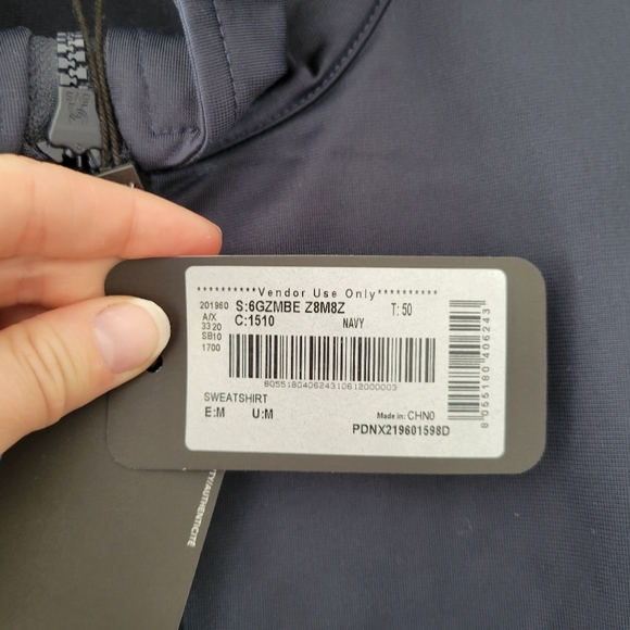 Armani exchange logo tape track jacket Navy nwt M - Picture 5 of 7